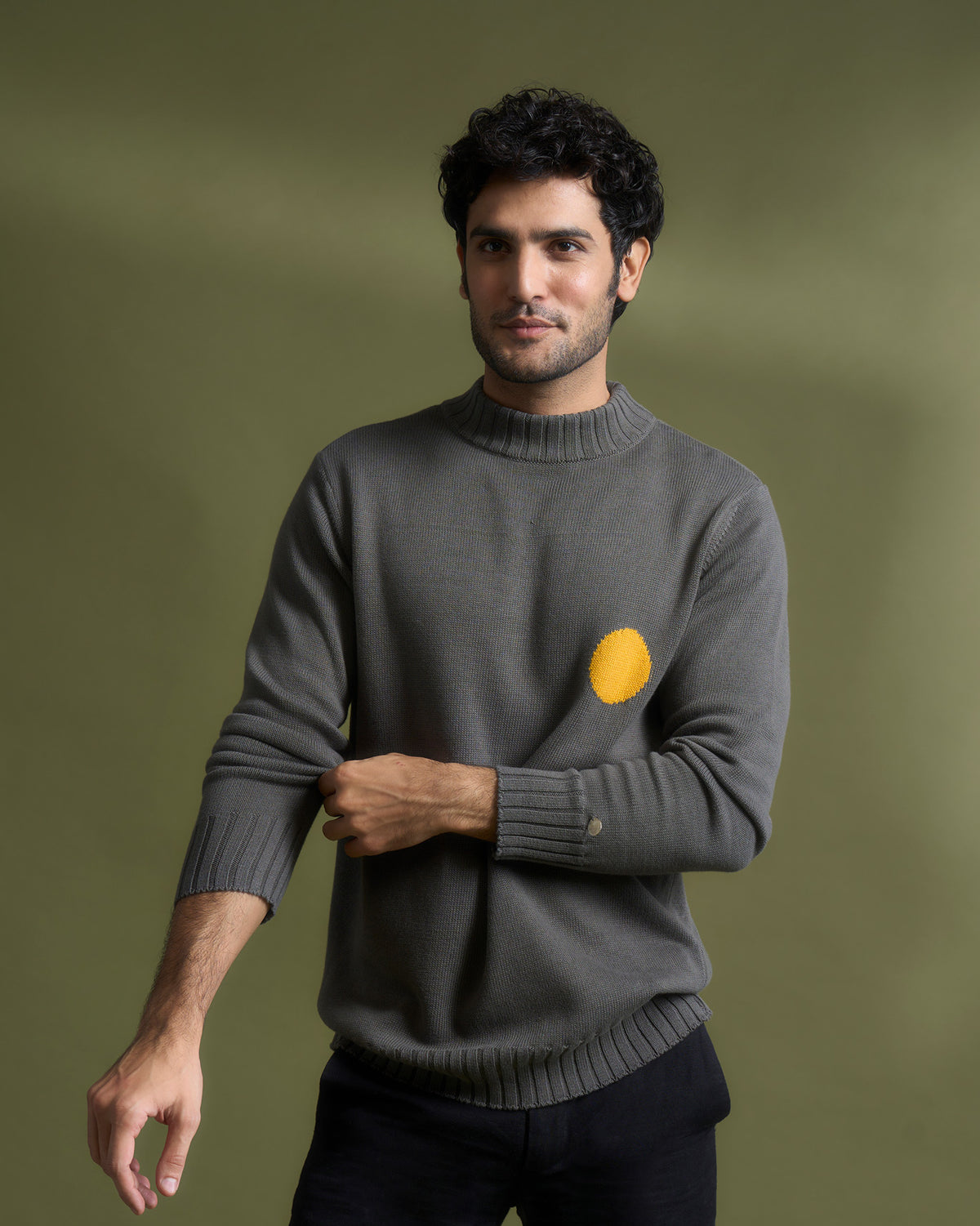 Coast Crew-Neck Sweater - Grey