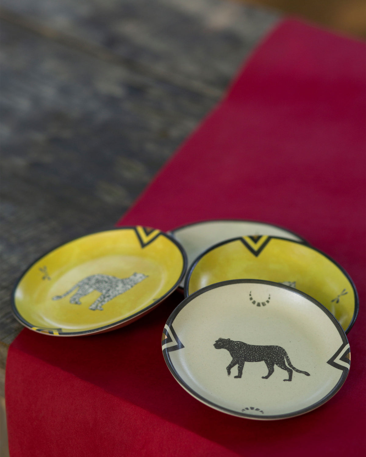 Leopard Tea Plates (Set of 4)