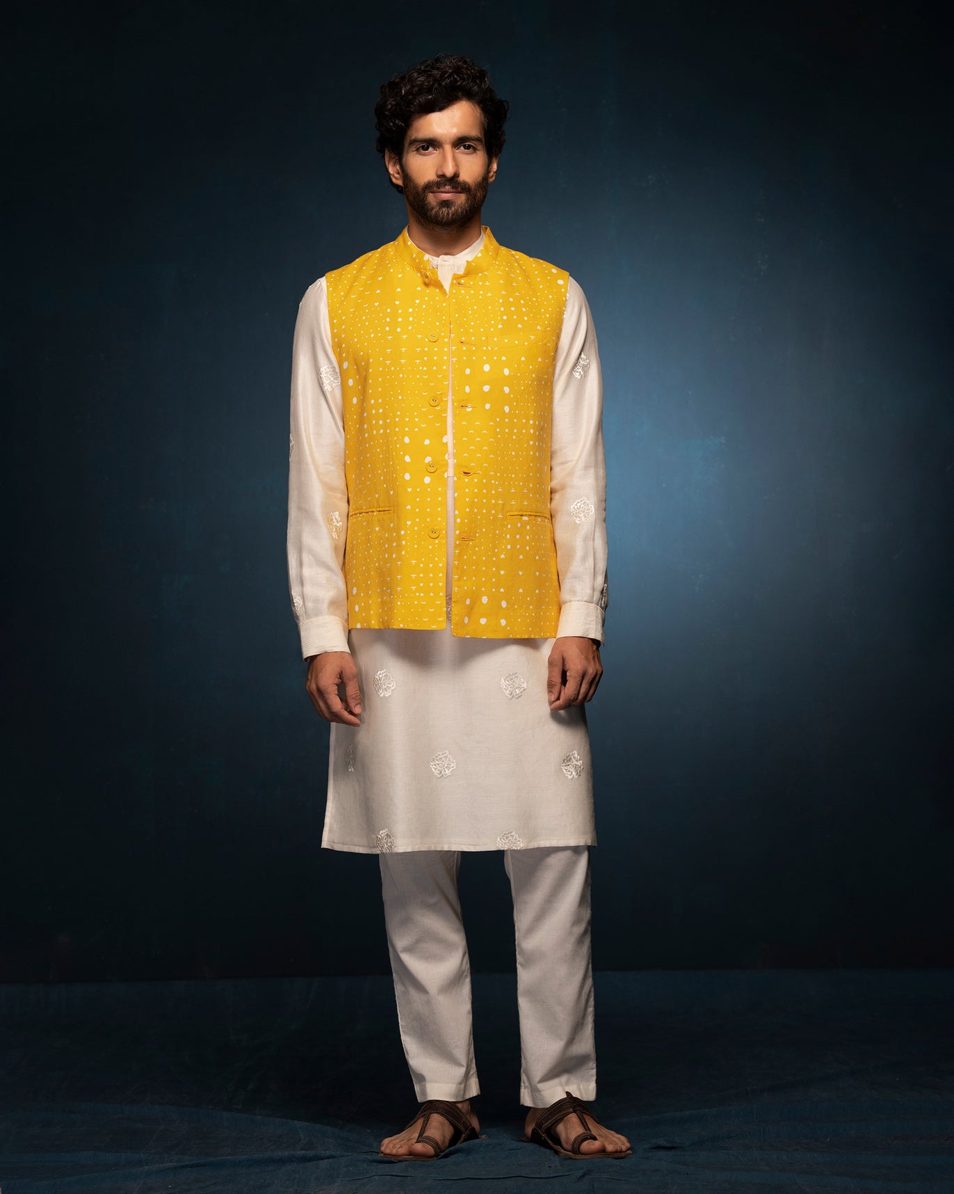 Nehru Jacket - Mustard