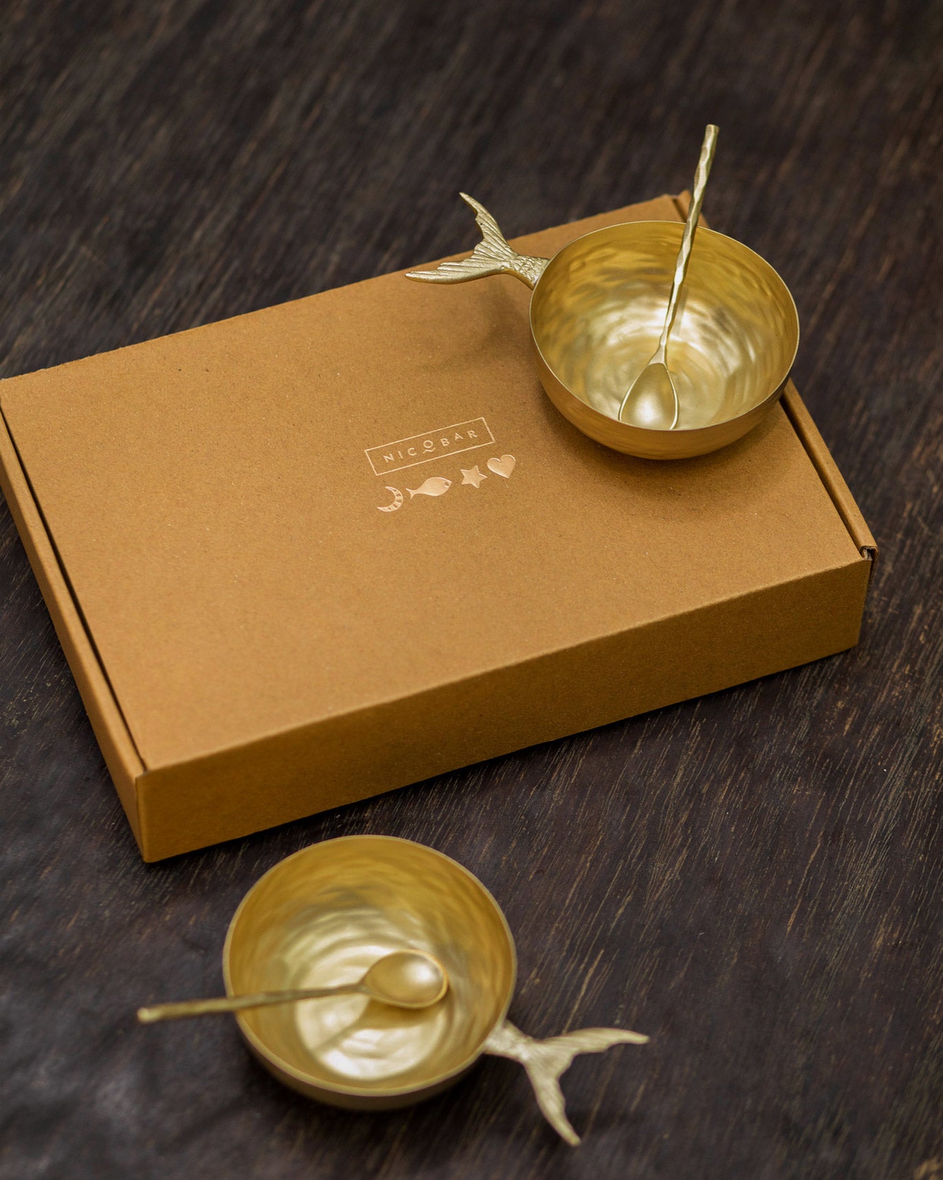 Marina Nut Bowls with spoons