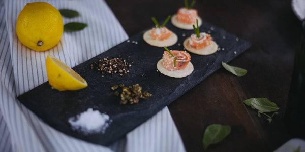 The Supper Club’s Salmon Rice Cracker blini