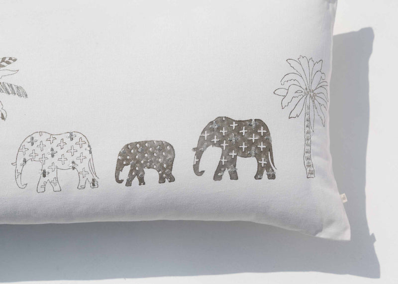 Ele Palm Pillow Cover
