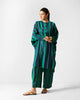 The Lazy Sunday Tunic Set - Navy & Green Stripes