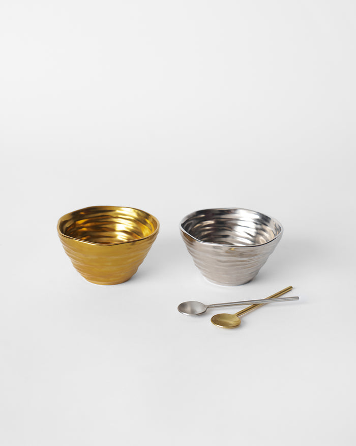 Dhaara Nut Bowl with Spoon - Set of 2