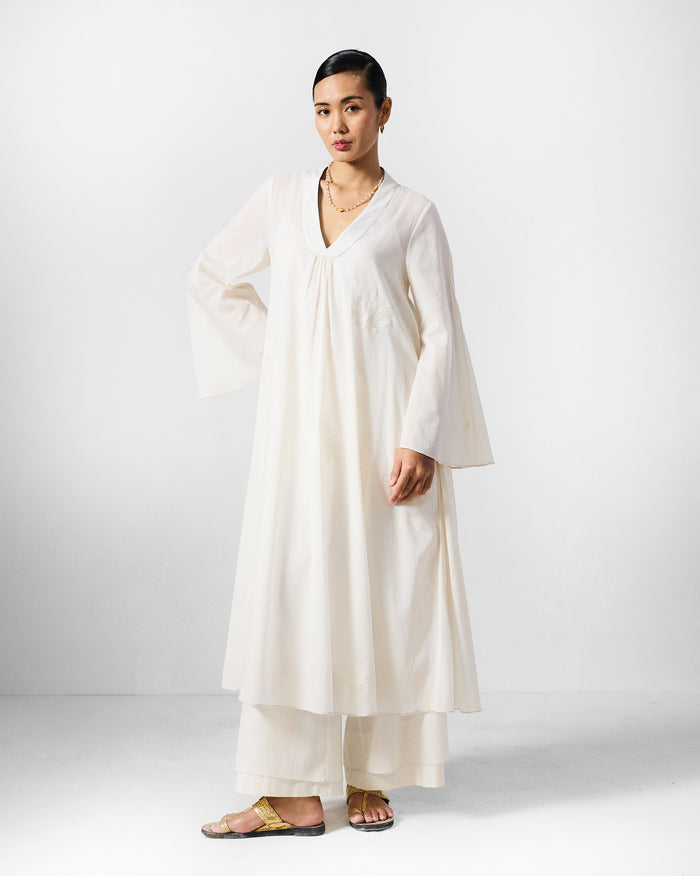 The Mirai Kurta Set - Ivory