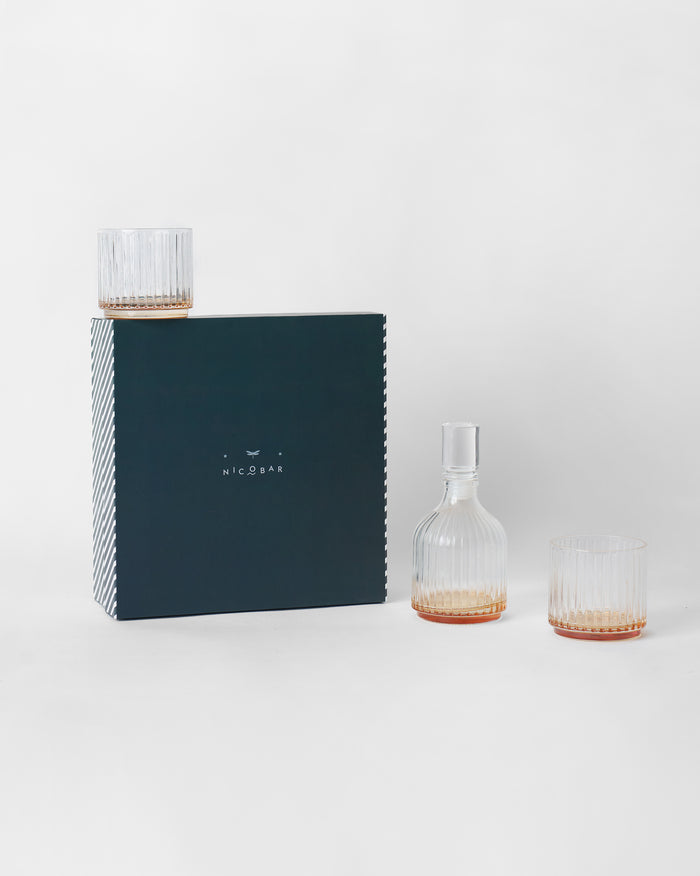 Tarang Bar Gift Set - Glass & Decanter - Set of 3