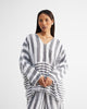 The Victory Top Set - Charcoal & White Stripes