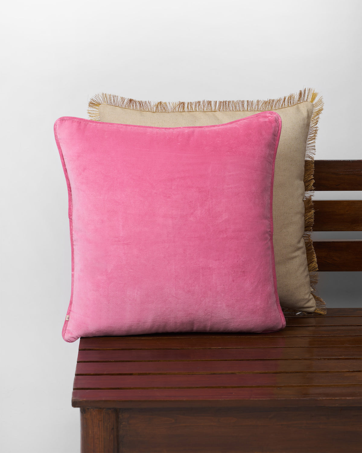 Palm Shimmer Cushion Cover - Pink