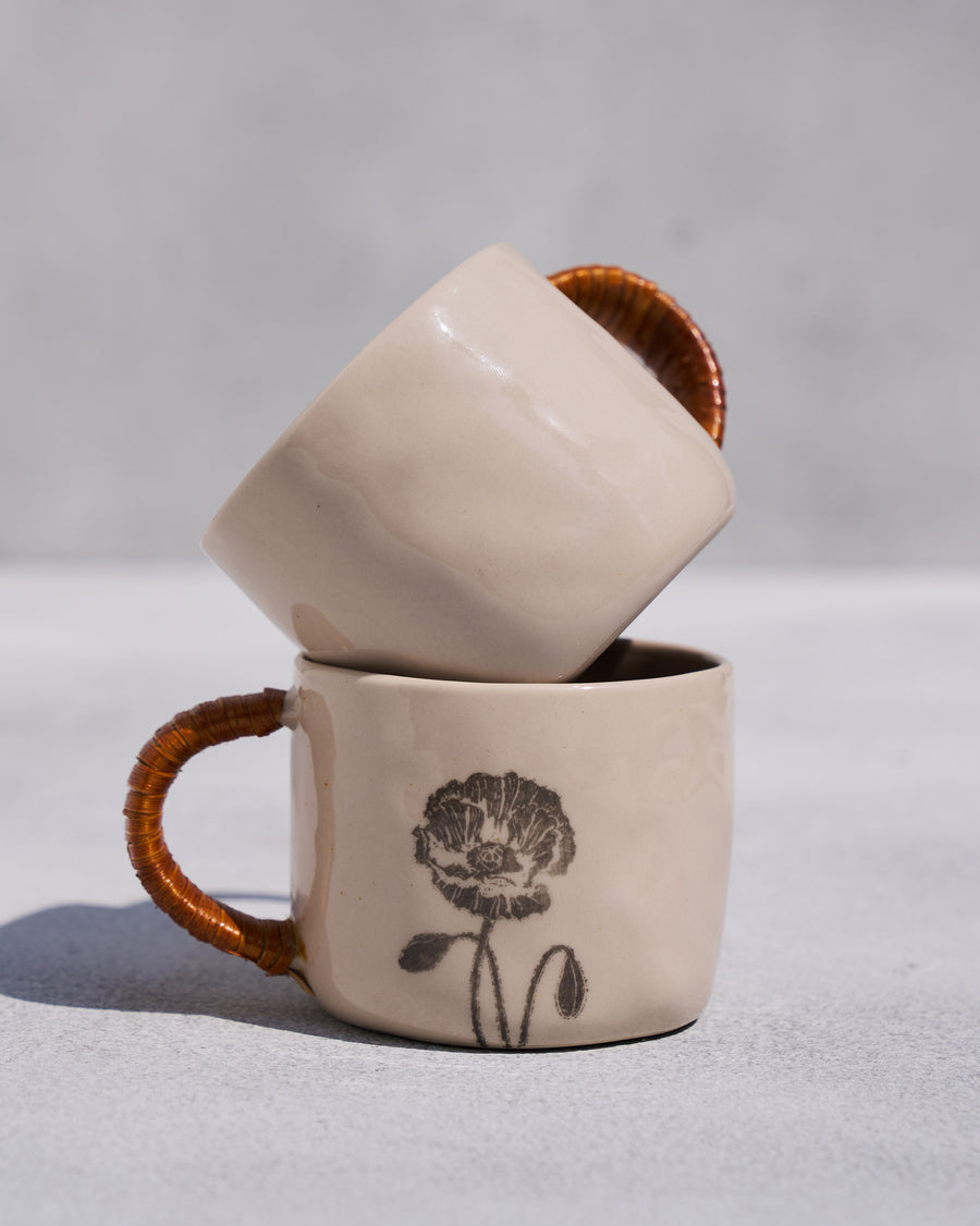 The Poppy Mugs stacked.