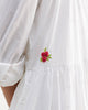 The Miya Button Front Dress Set - White Printed