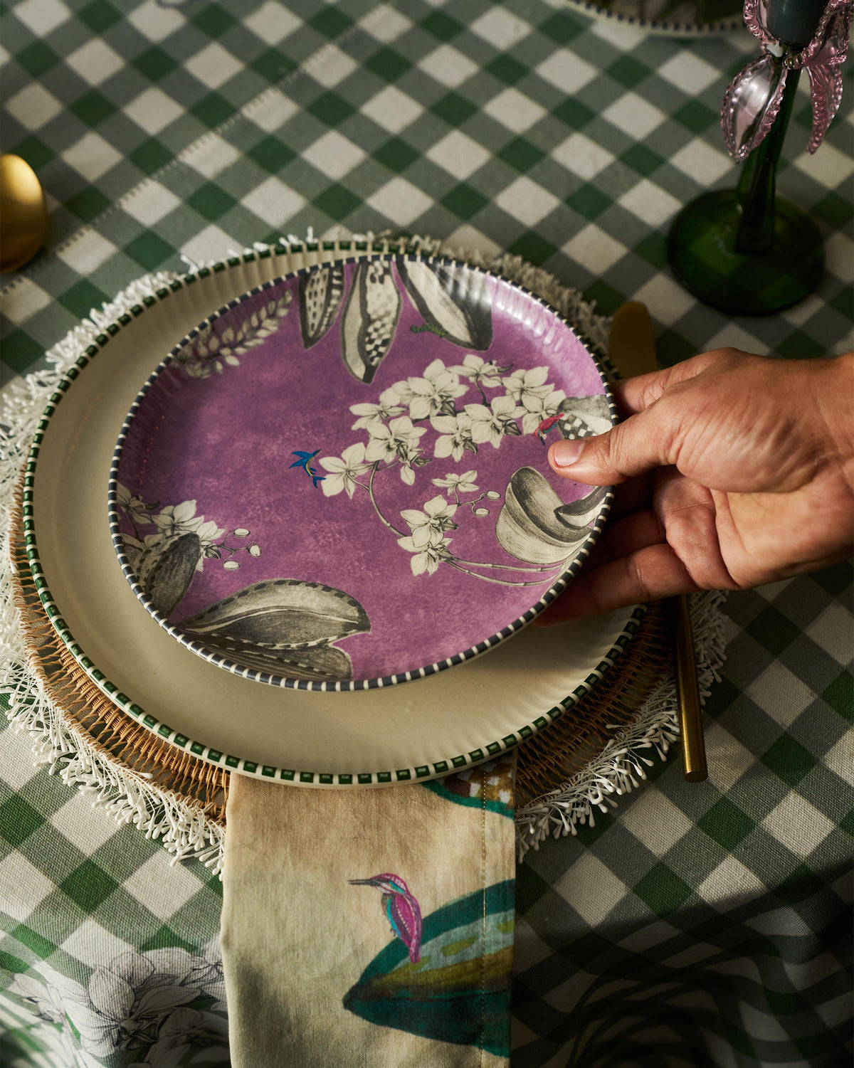 Reesha Quarter Plate - lavender