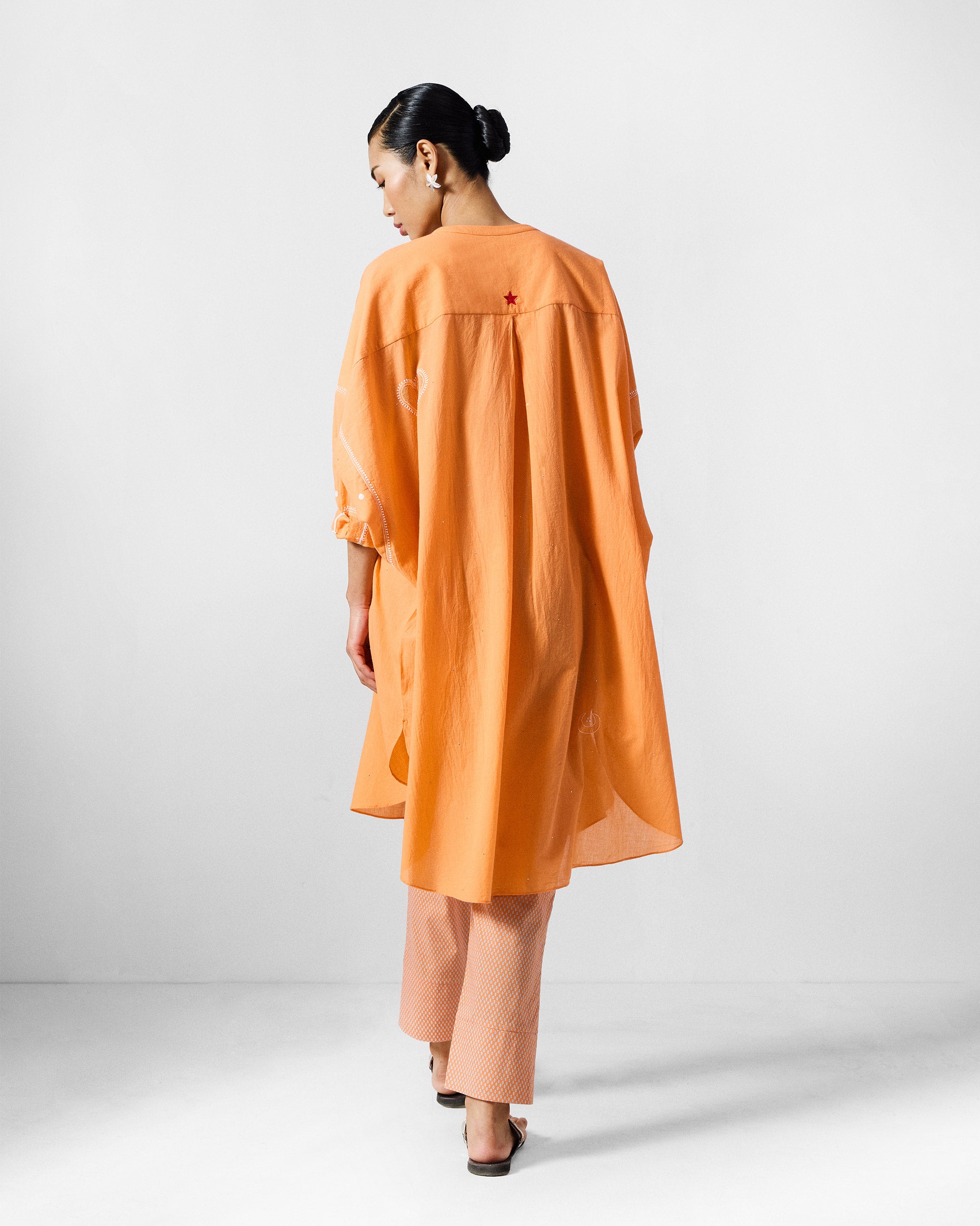 The Lazy Sunday Tunic Set - Orange