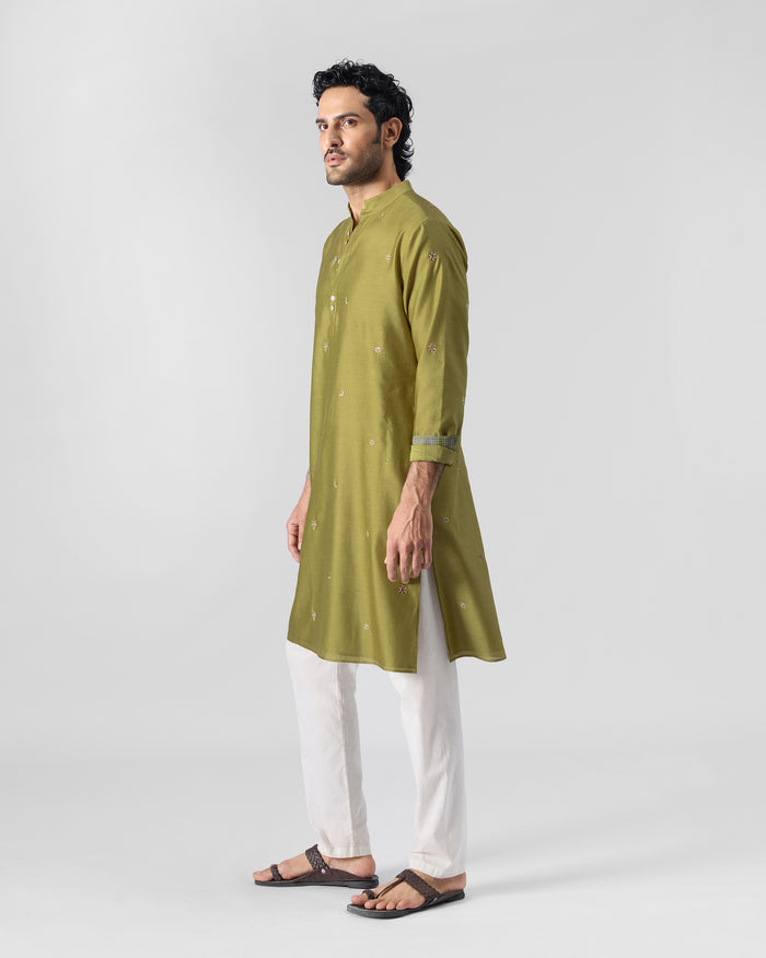 Rey Kurta - Cotton Silk Classic Fit