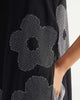 The Double Layer Kurta Set - Black Embroidered