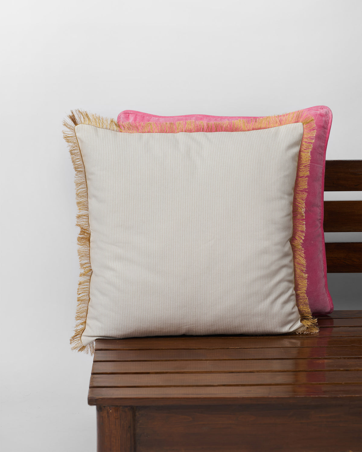 GIlded Palm Cushion Cover