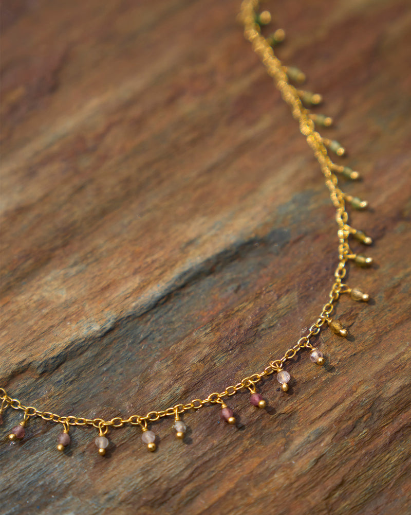 Tourmaline Necklace - Multi Color