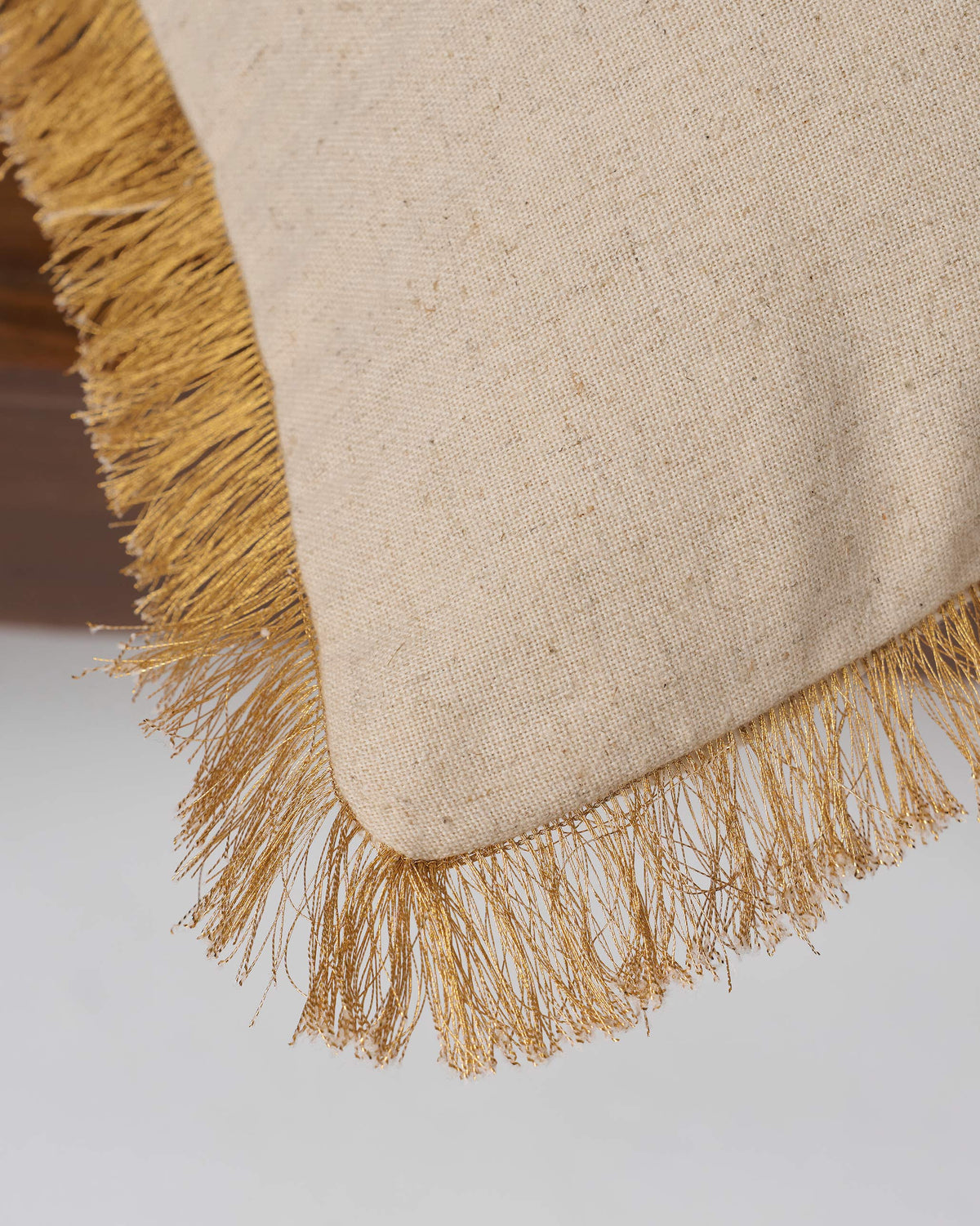 GIlded Palm Cushion Cover