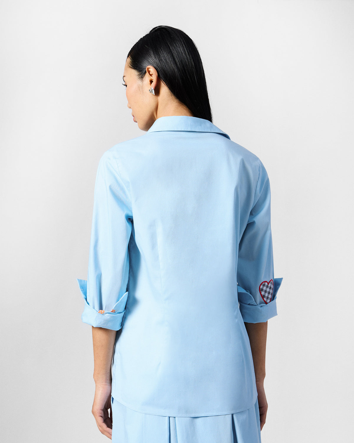 The Ela Shirt Set - Ice Blue