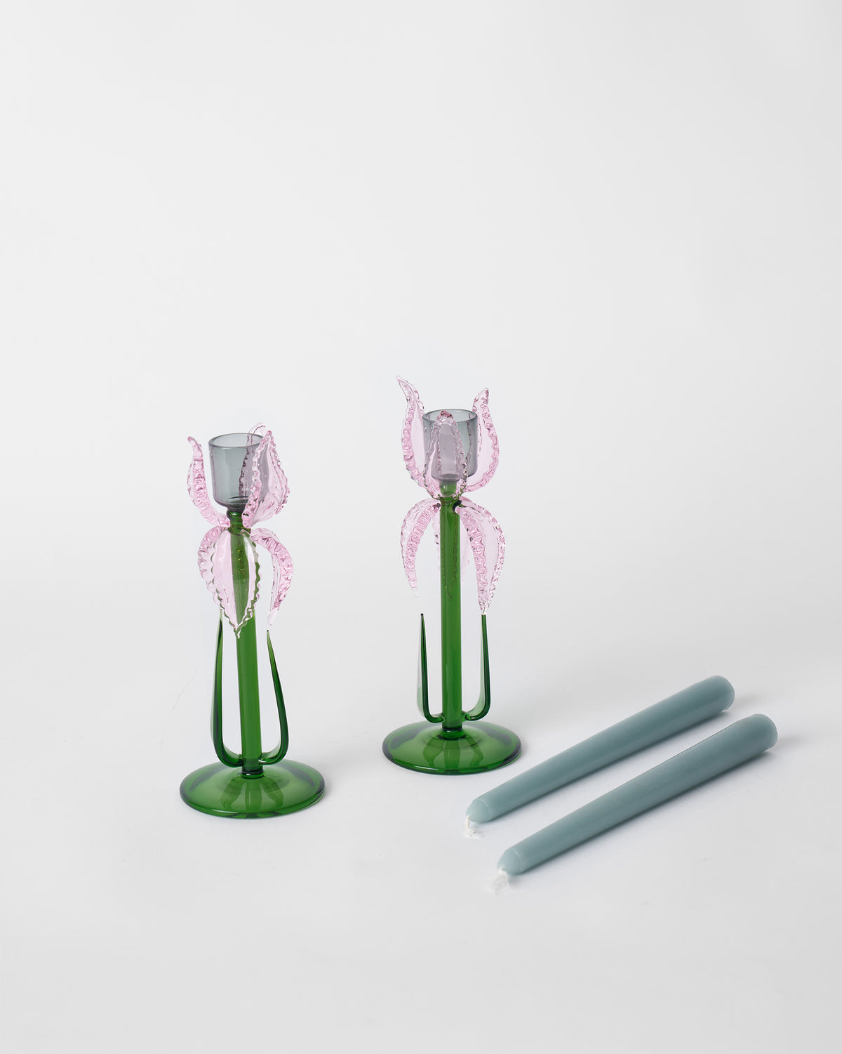Kaveri Candle Stand - Set of 2 with taper candles