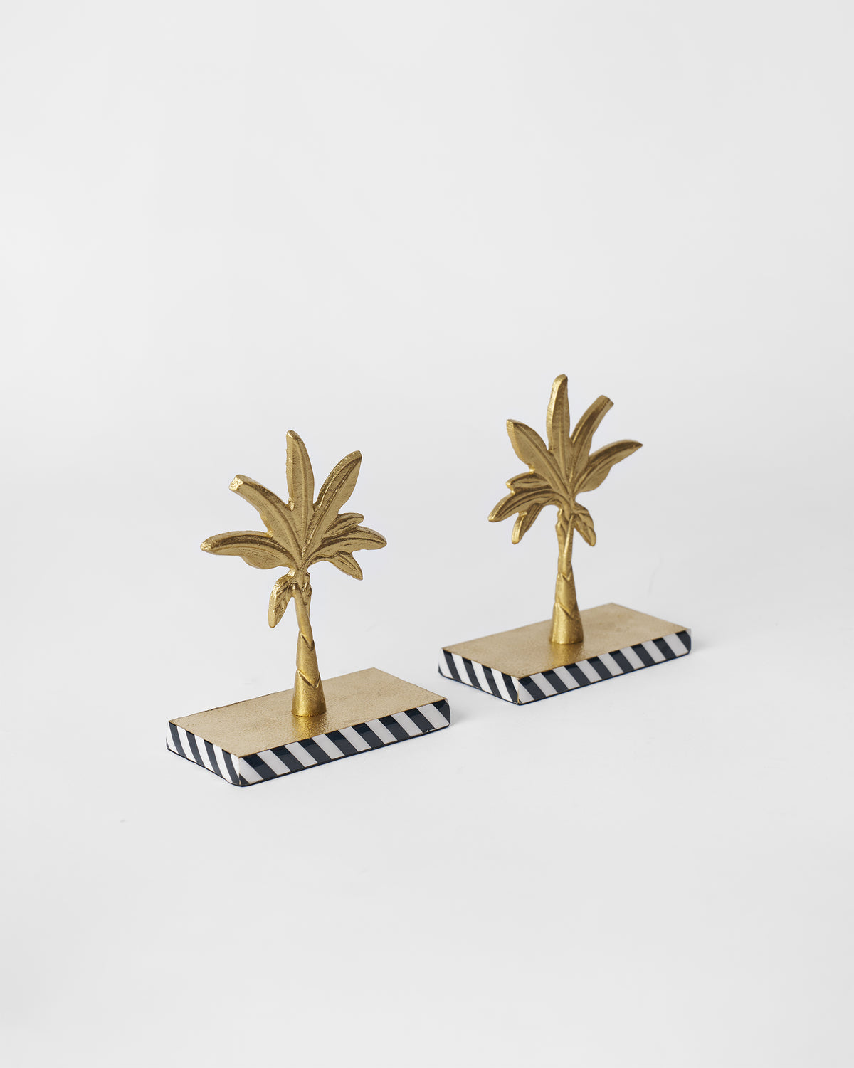 Gilded Palm Bookends