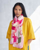 Peony Flair Scarf- Pink & Ivory