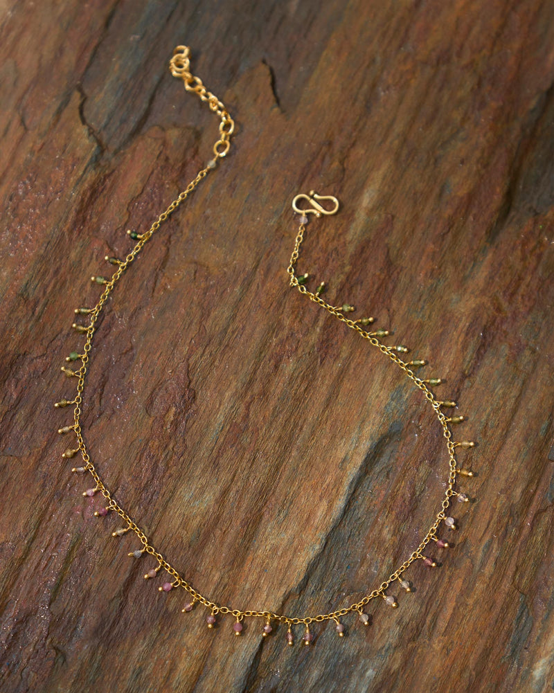 Tourmaline Necklace - Multi Color