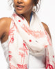Sankara Scarf - Red & White
