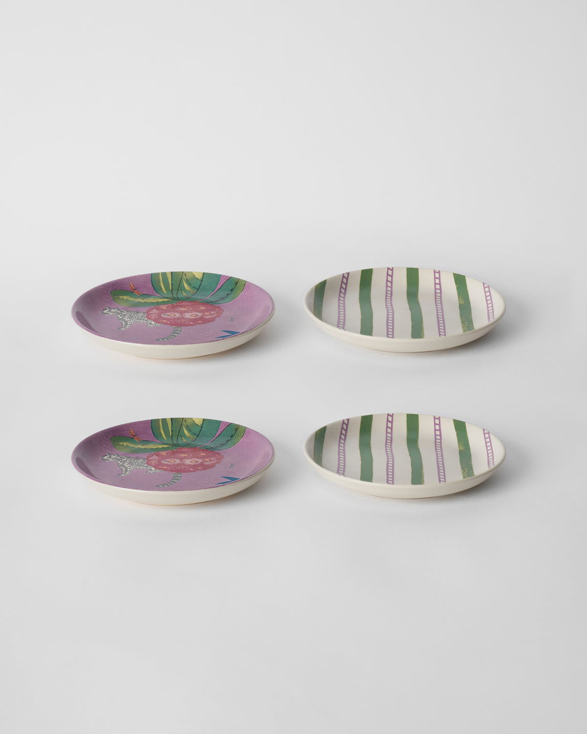 Buransh Tea Plate - Set of 4