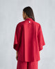 The Drop Armhole Shirt Set - Red