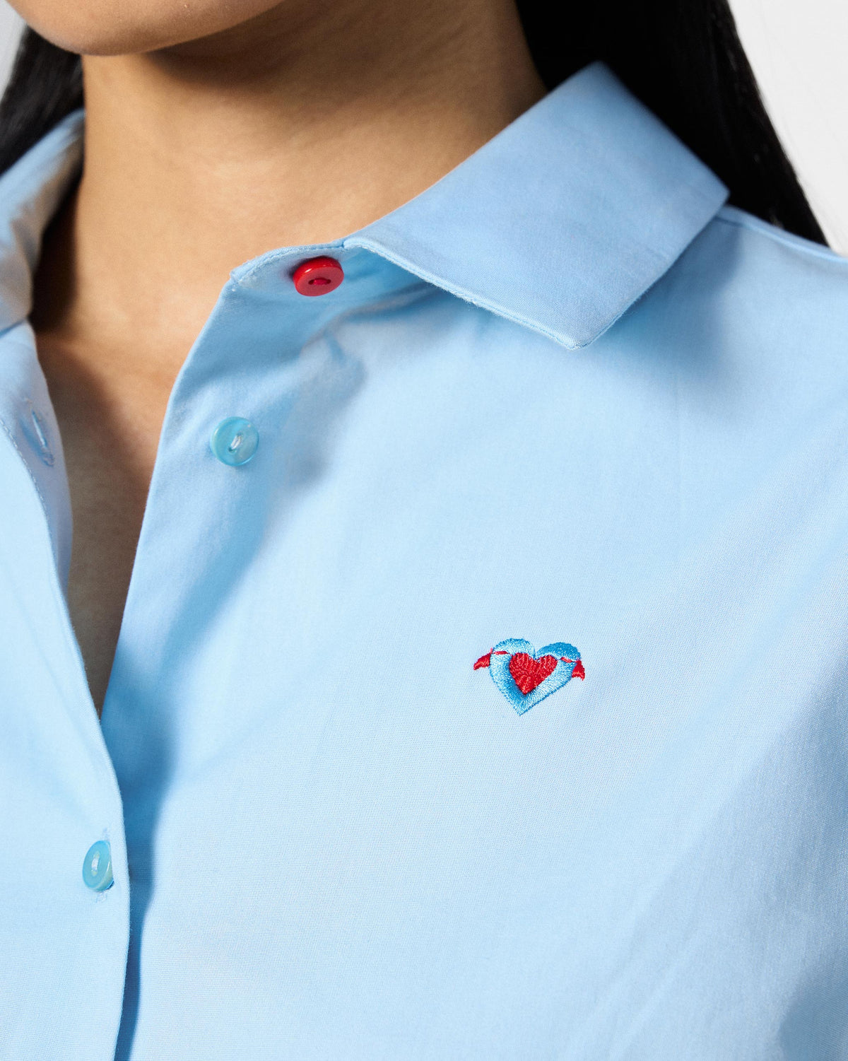 The Ela Shirt Set - Ice Blue