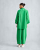 Drop Armhole Shirt Set - Green