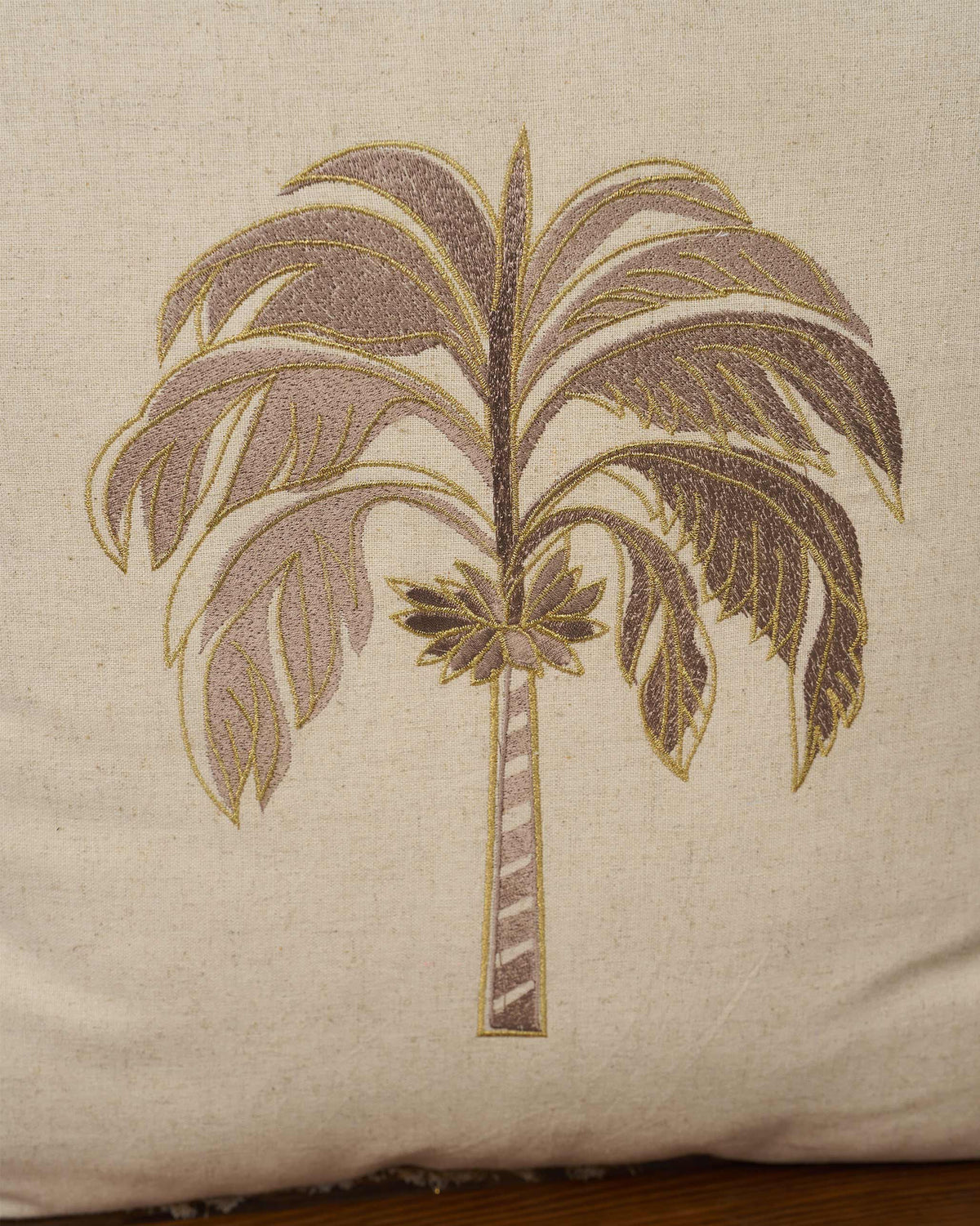 GIlded Palm Cushion Cover