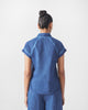 The Raglan Sleeves Shirt Set - Blue