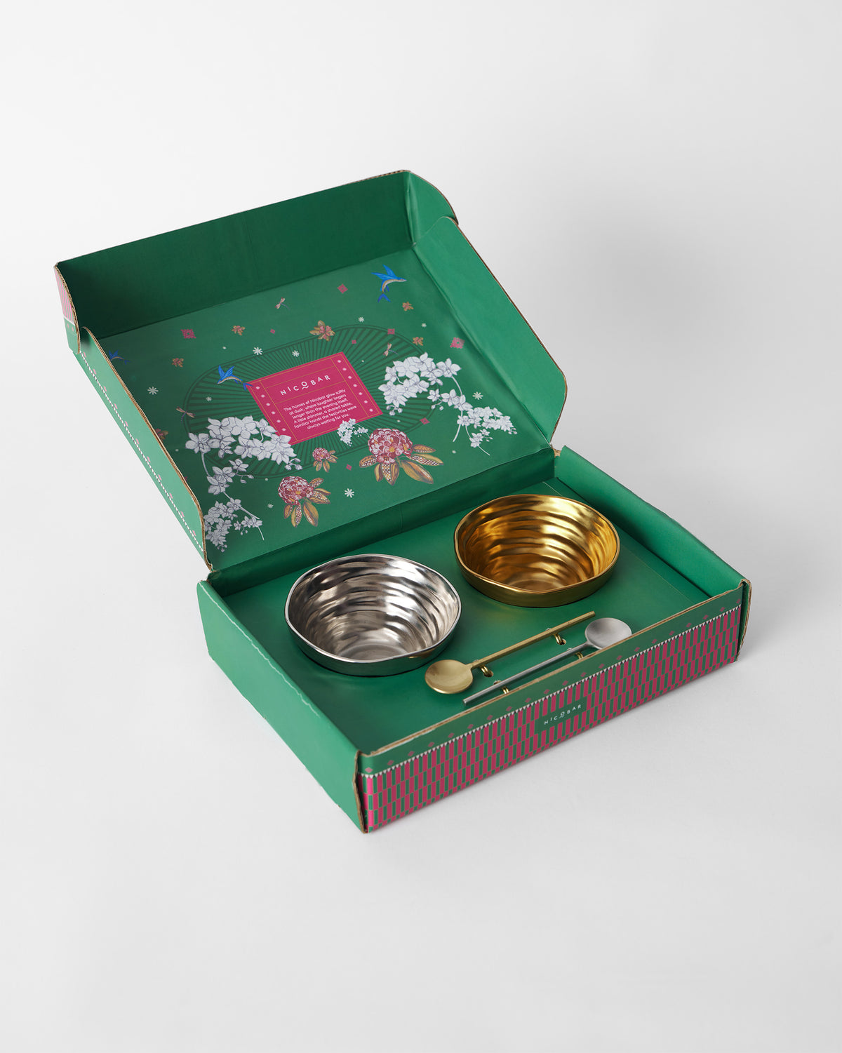 Dhaara Nut Bowl with Spoon - Set of 2