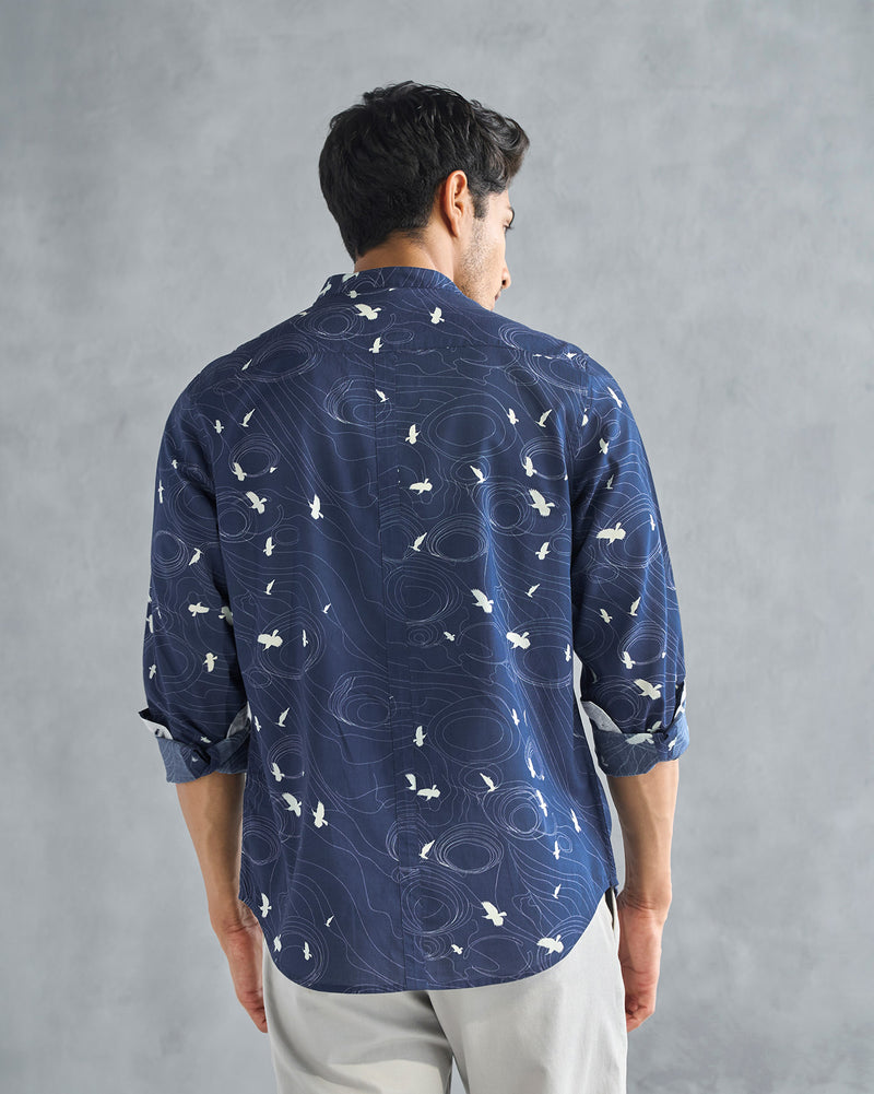 Nawab Shirt - Deep Navy