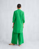 The Basic Mid Length Kurta Set - Green