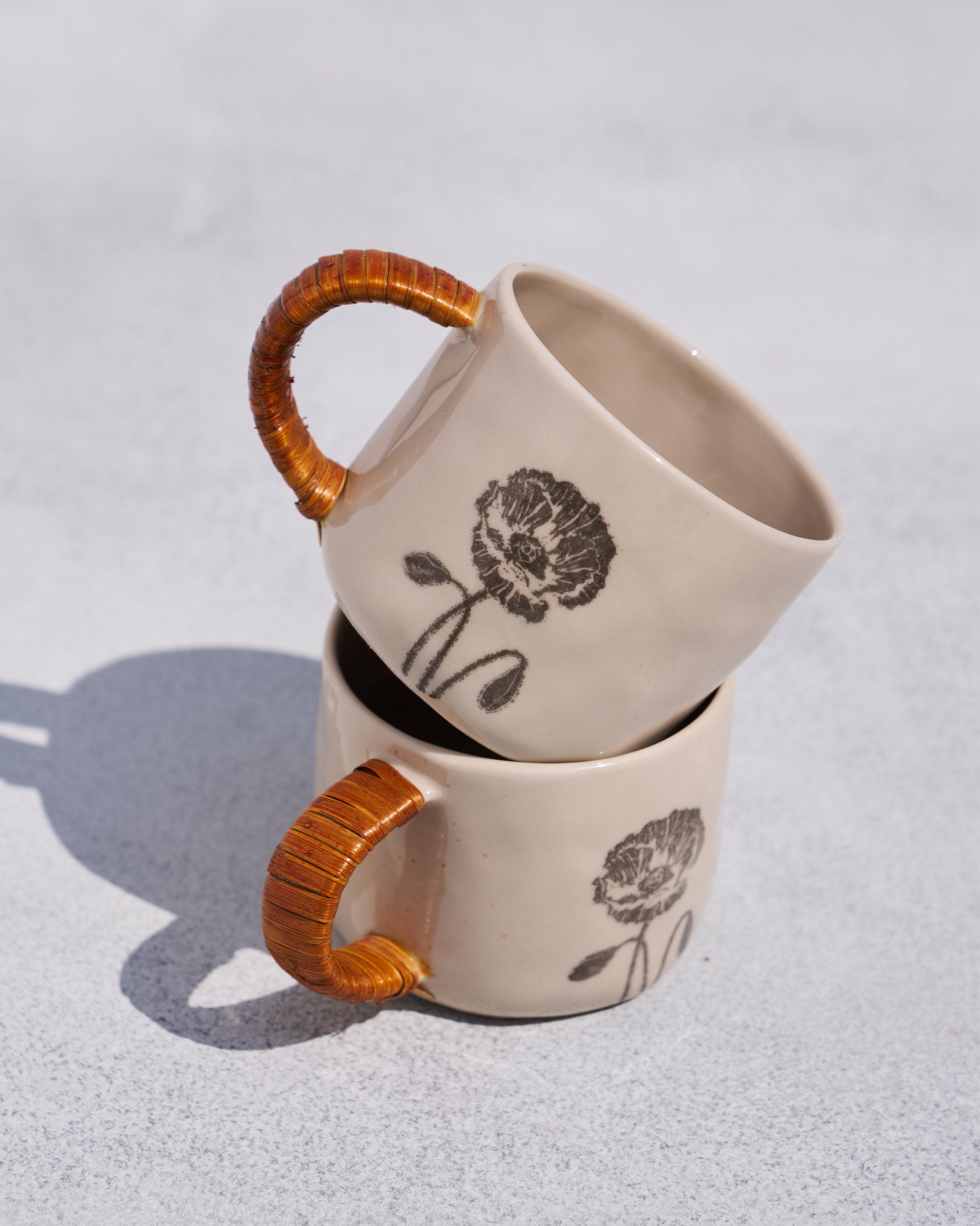 Poppy Mugs (Set of 2)