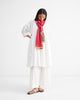 The Miya Button Front Dress Set - White Printed