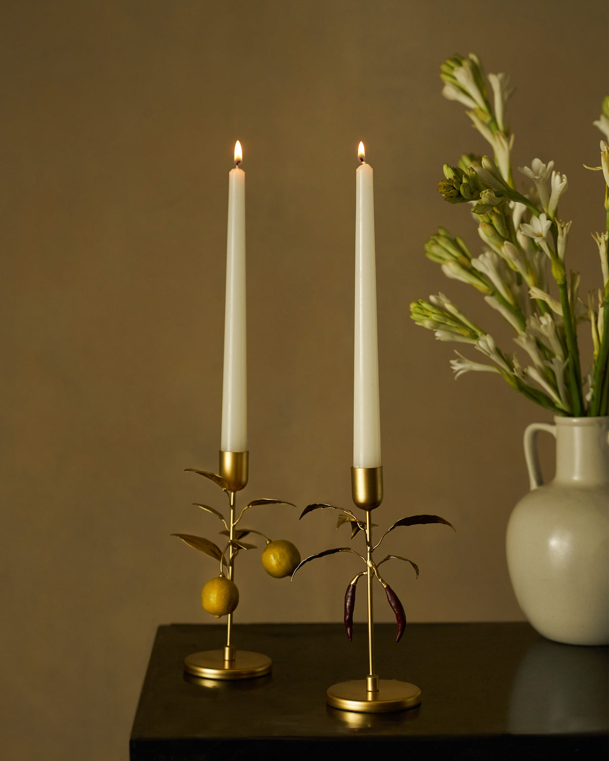Nimbu & Mirchi Candle Holder Set of 2