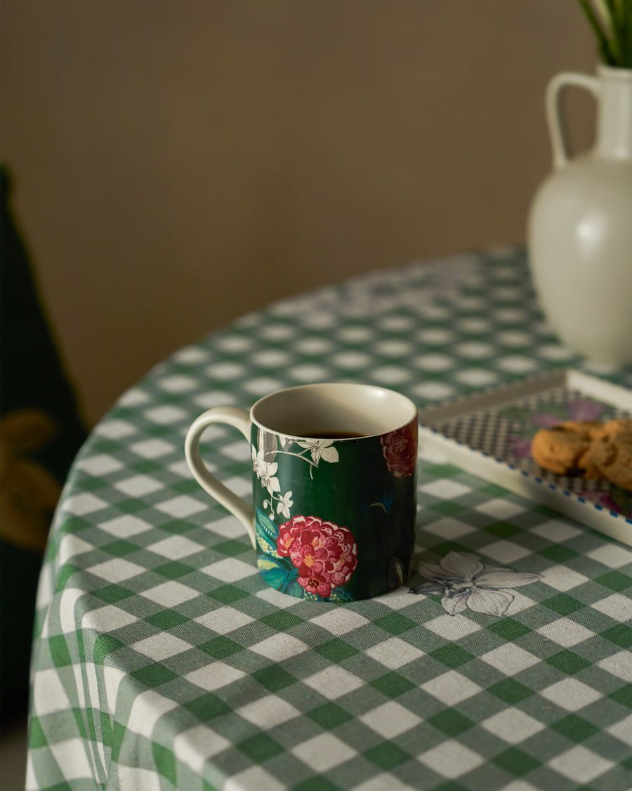 The Buransh mug on the table.