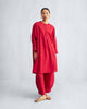 The Lazy sunday Tunic Set - Red