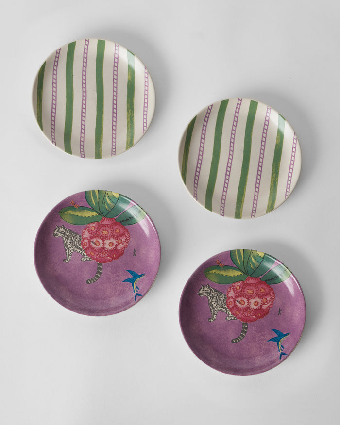 Buransh Tea Plate - Set of 4