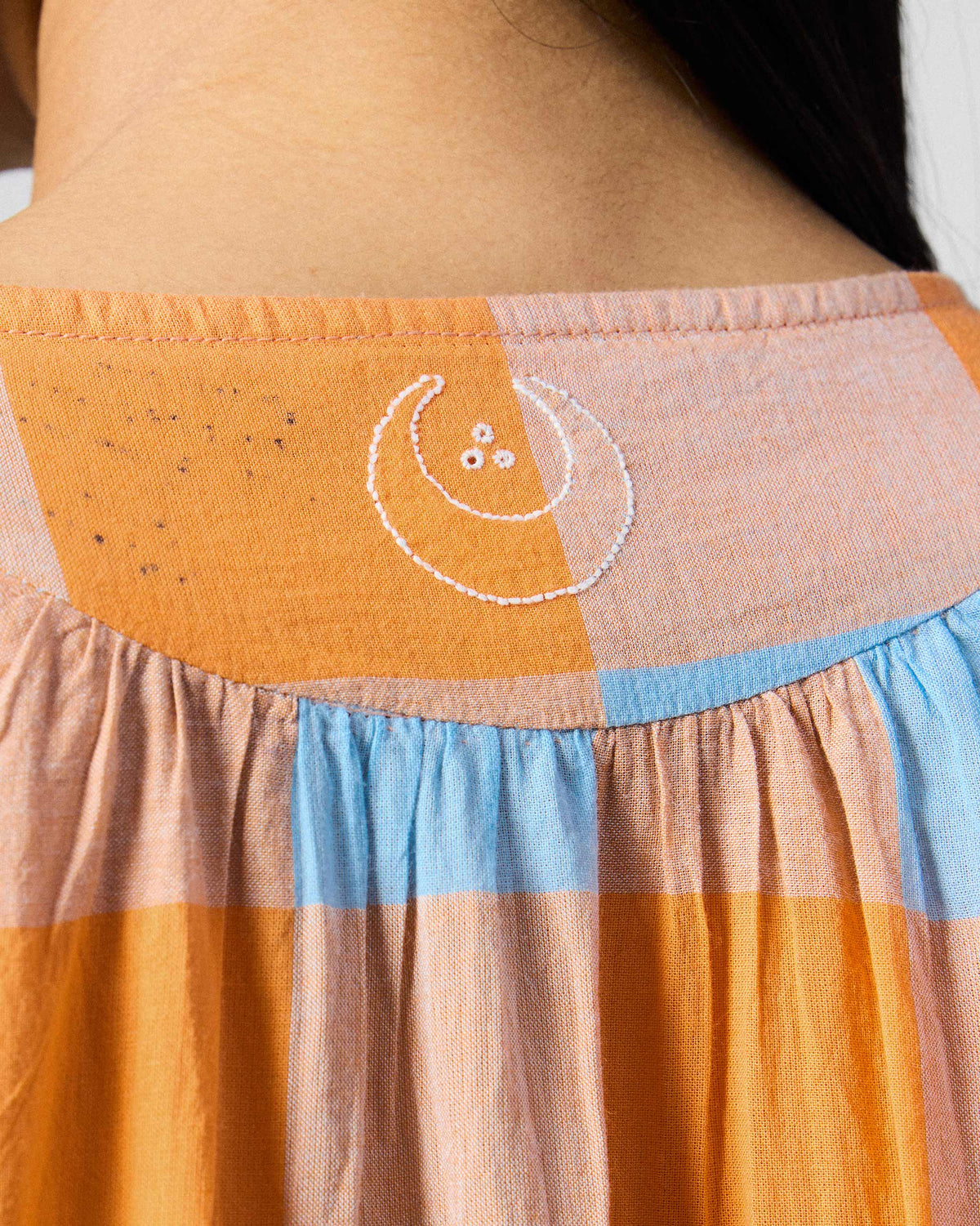 The Vaya Kaftan Set - Orange & White