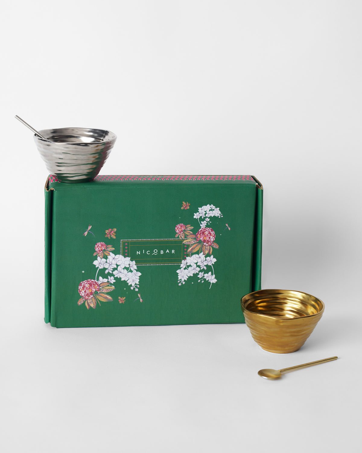 Dhaara Nut Bowl with Spoon - Set of 2