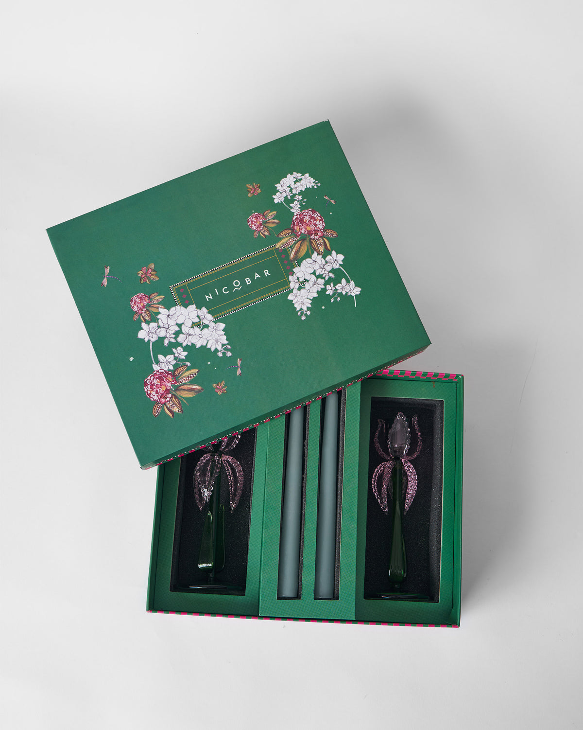 Kaveri Candle Stand - Set of 2 with taper candles