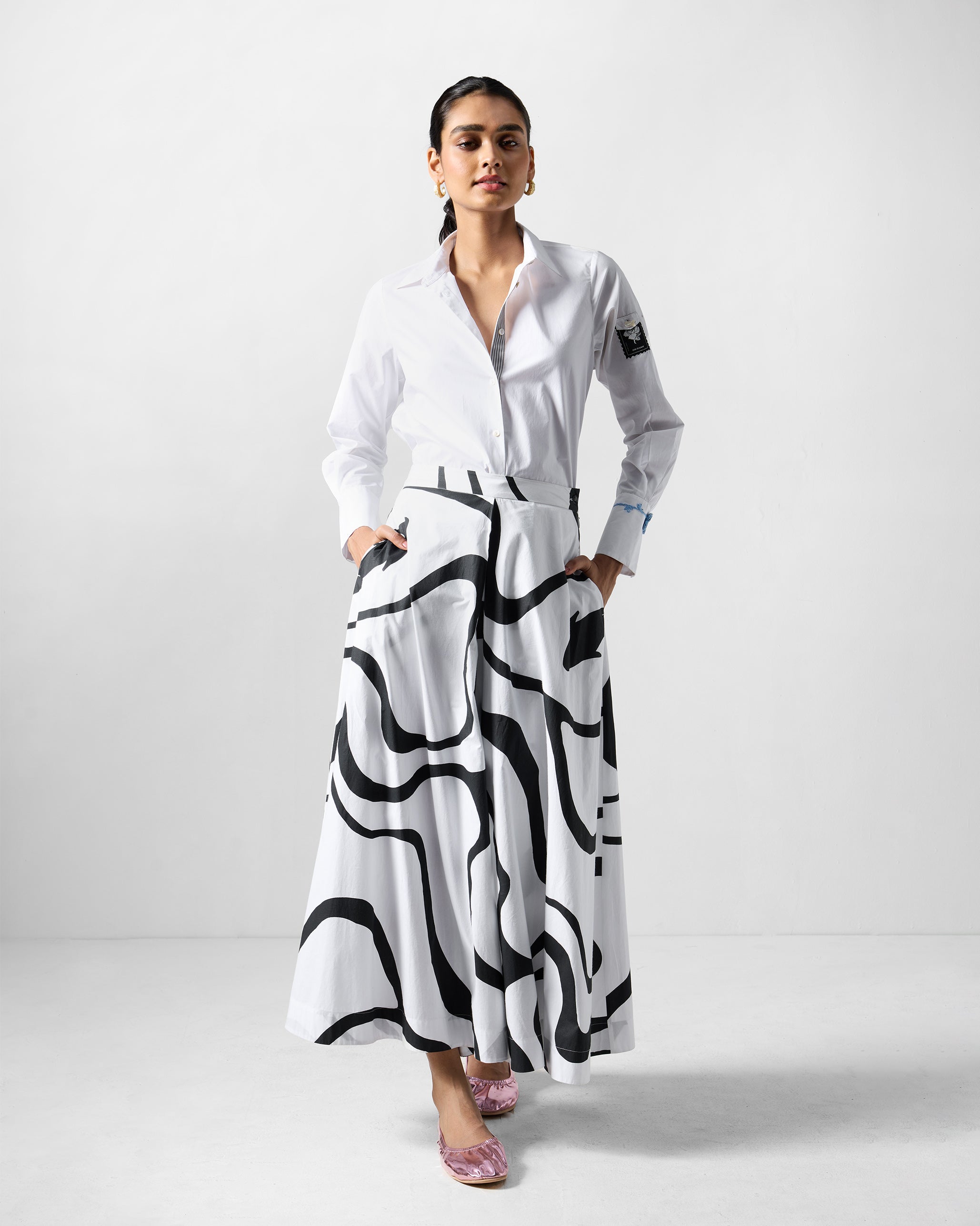 The Trench Shirt Set - Black & White