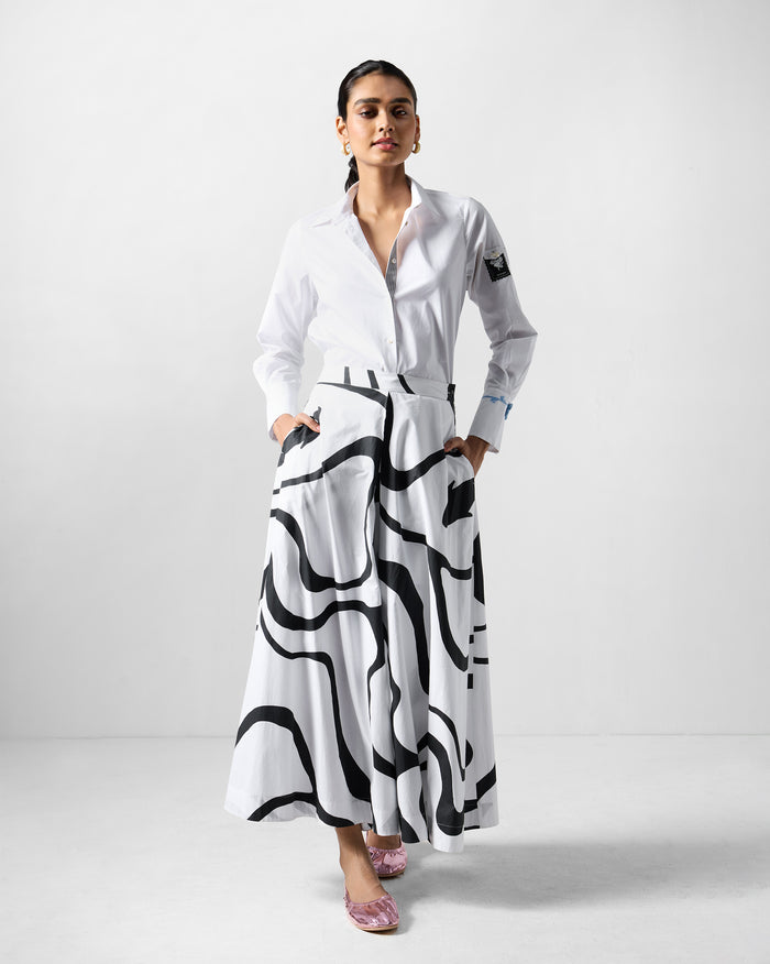 The Trench Shirt Set - Black & White