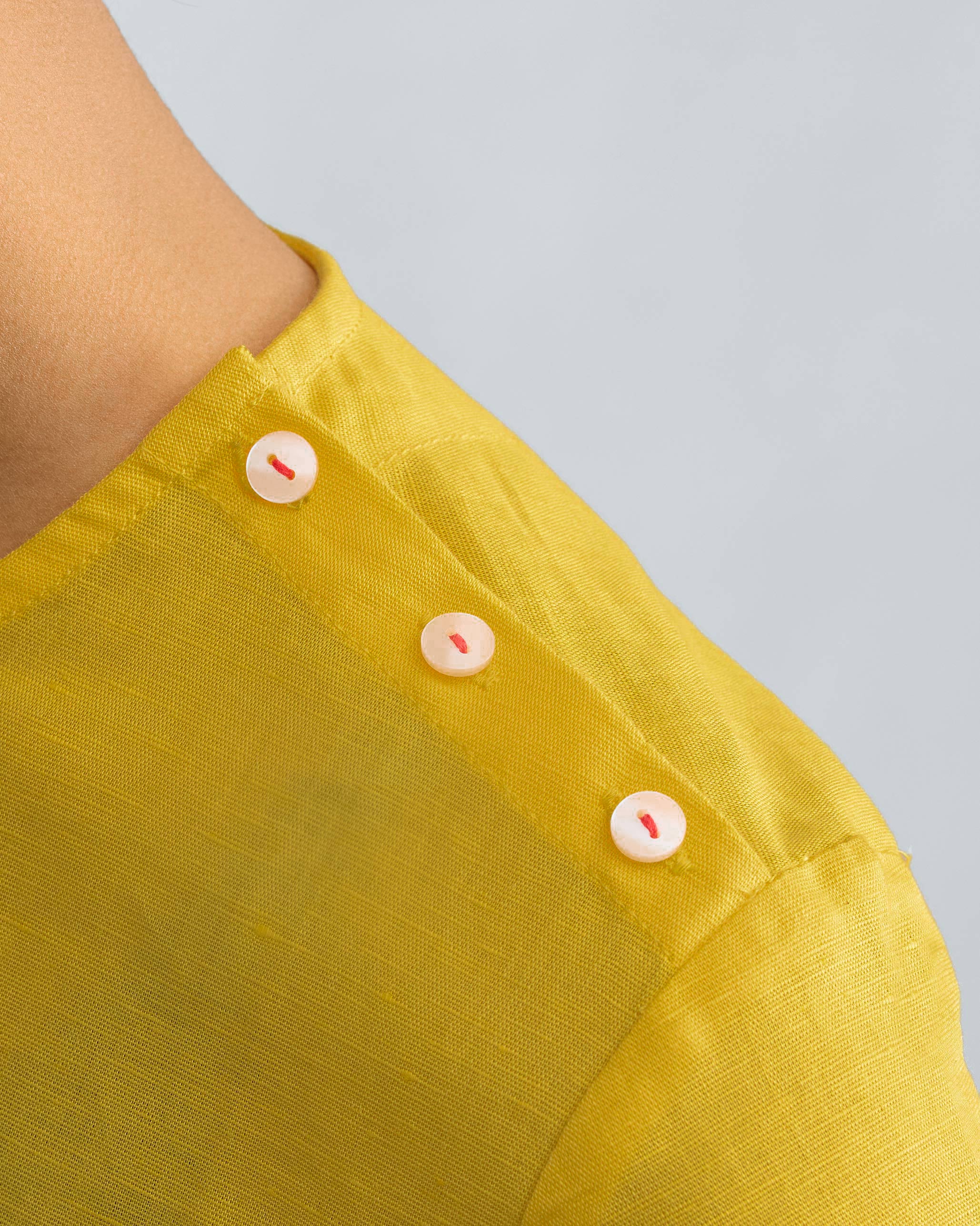 The High Slit Top Set - Yellow