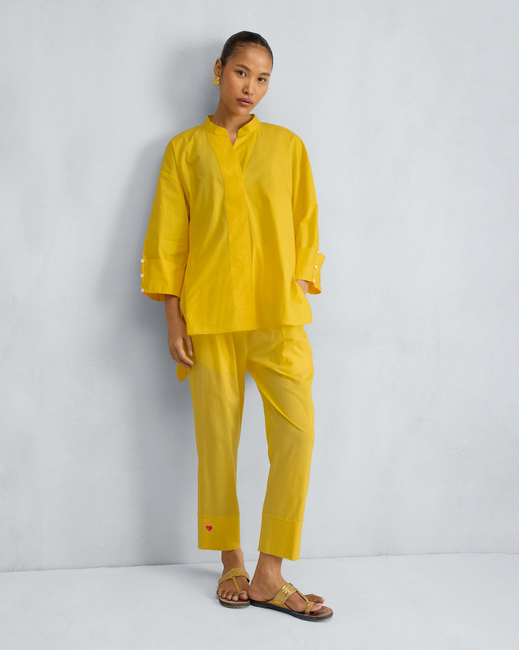 The Cirrus Shirt Set - Yellow