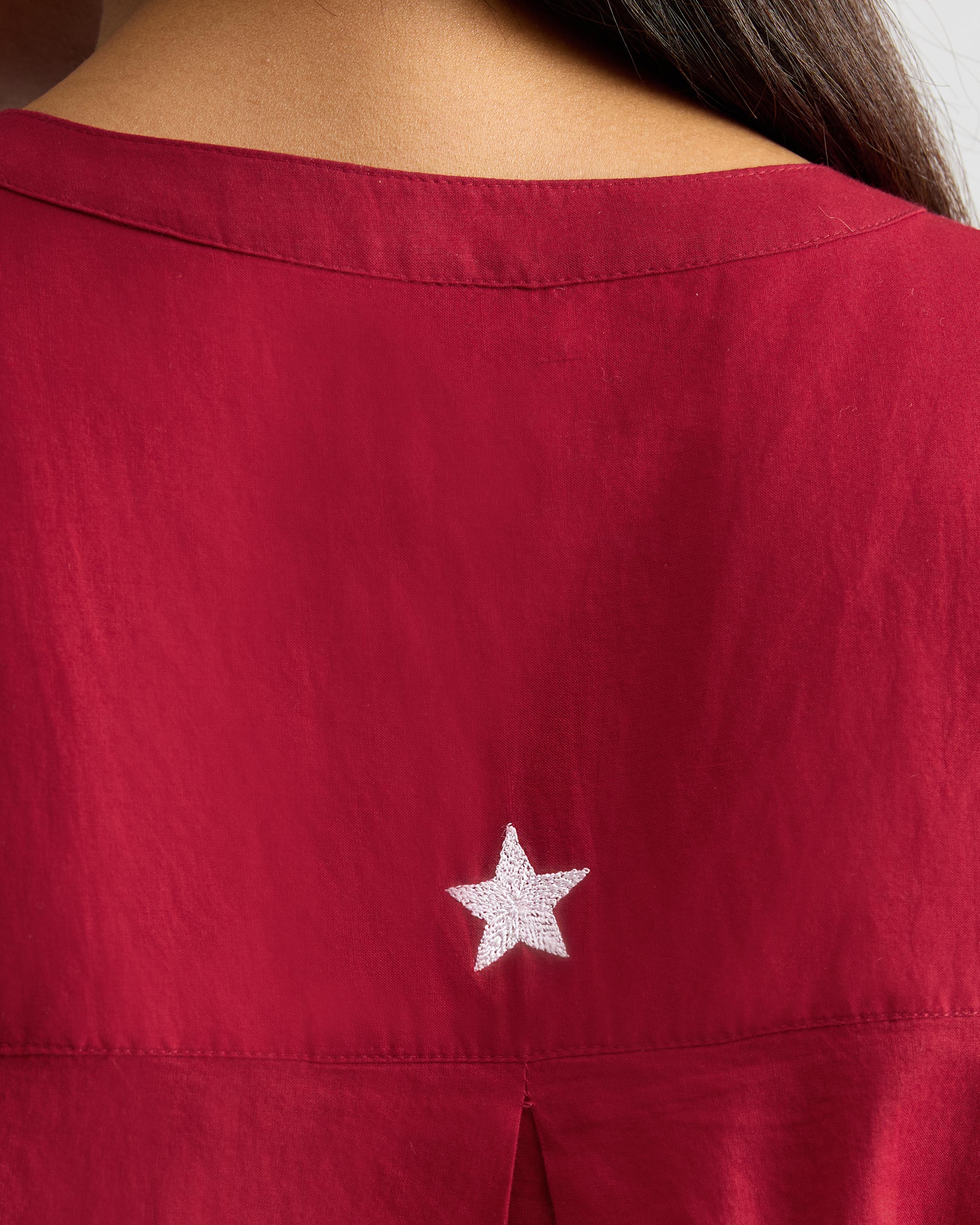 The Lazy Sunday Tunic Set - Red